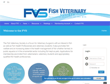 Tablet Screenshot of fishvetsociety.org.uk